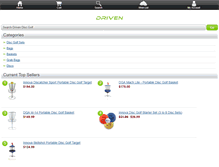 Tablet Screenshot of drivendiscgolf.com